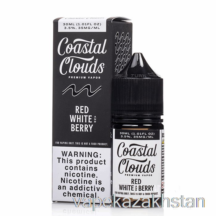 Vape Smoke Red White and Berry - Coastal Clouds Salt - 30mL 35mg